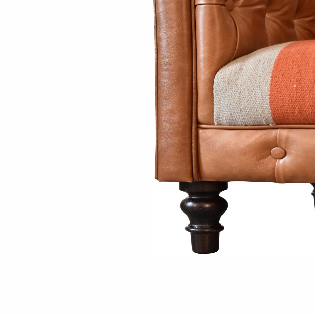 durrie leather mixed sofa