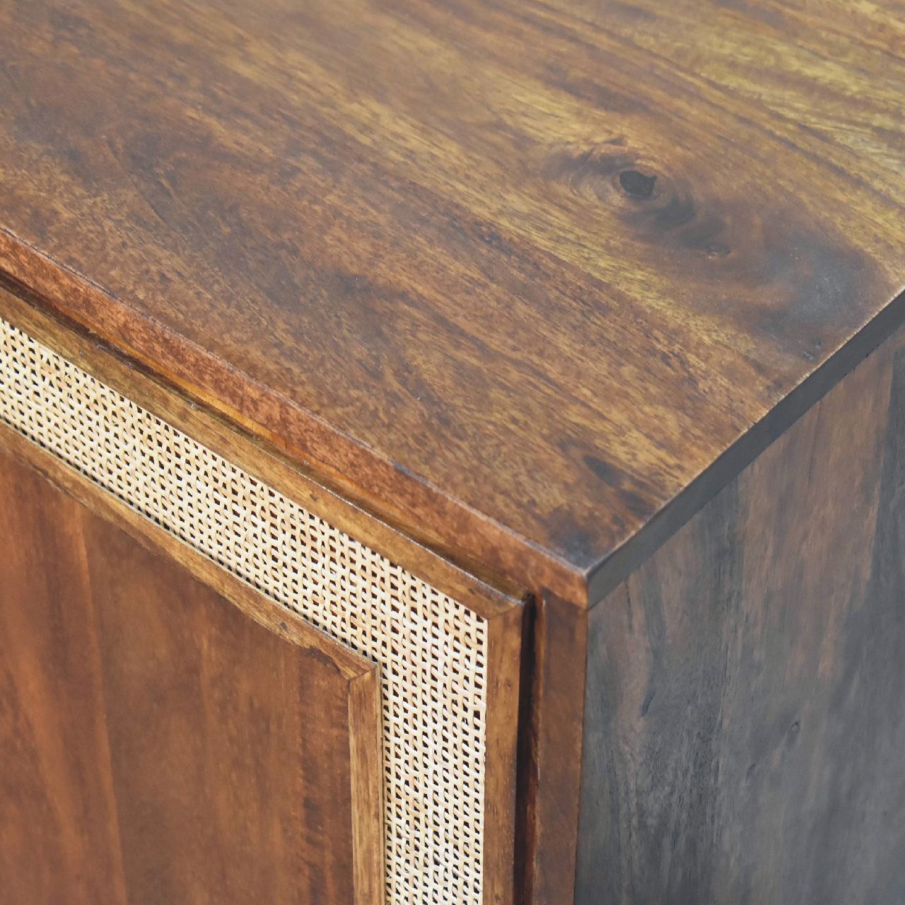 carved chestnut cabinet