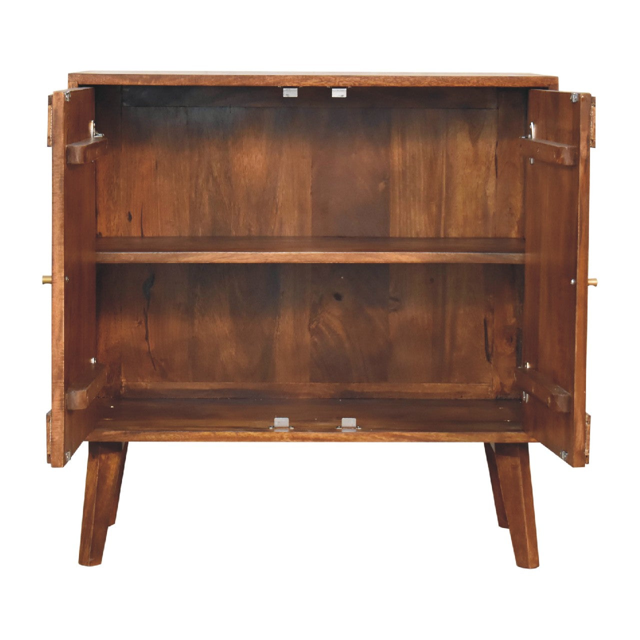 carved chestnut cabinet