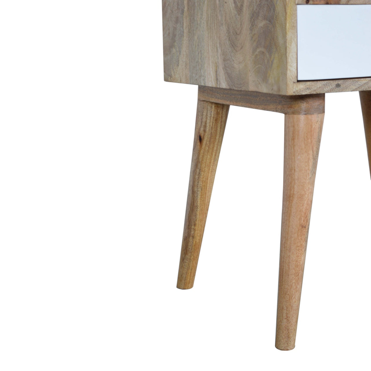 grey nordic style 1 drawer bedside