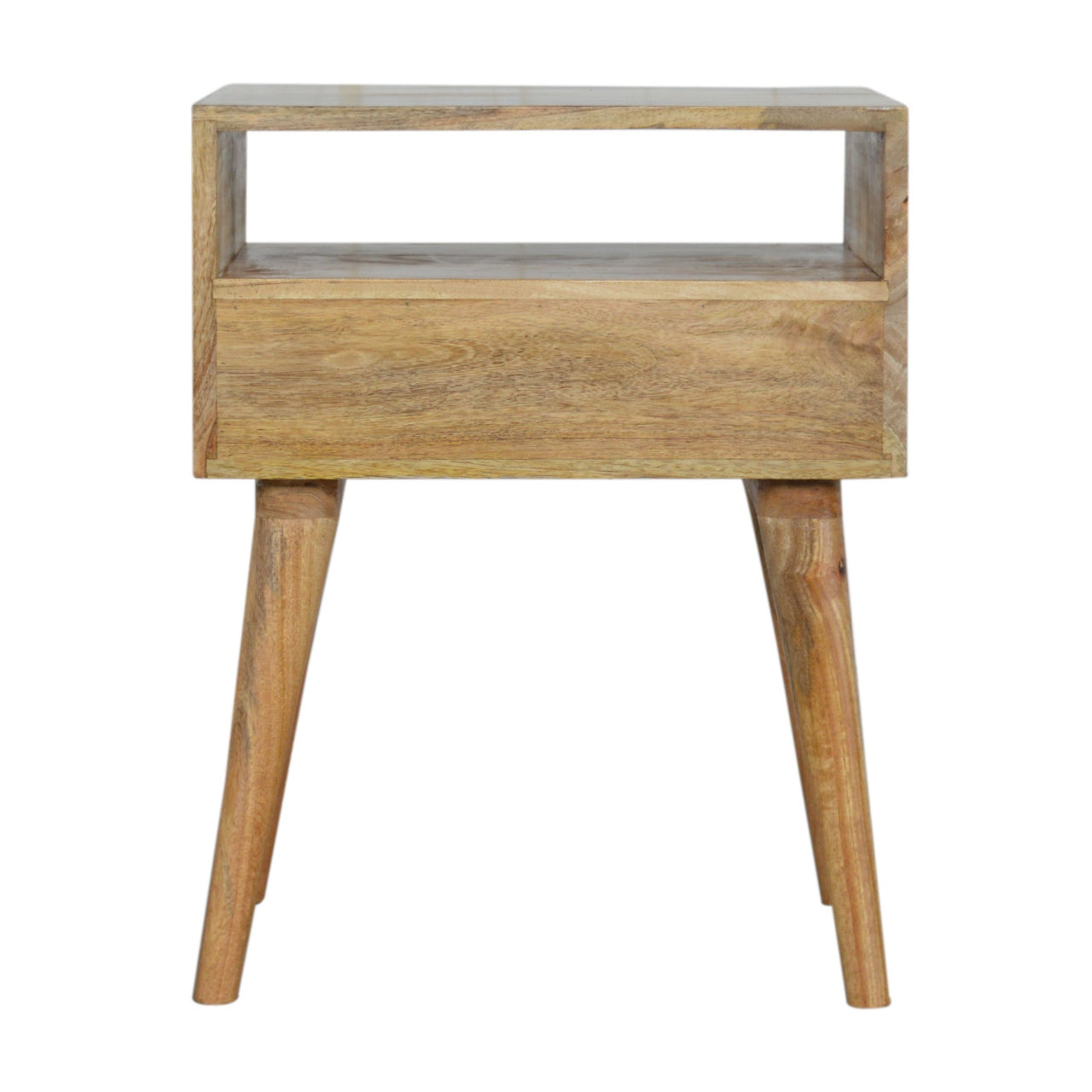 grey nordic style 1 drawer bedside