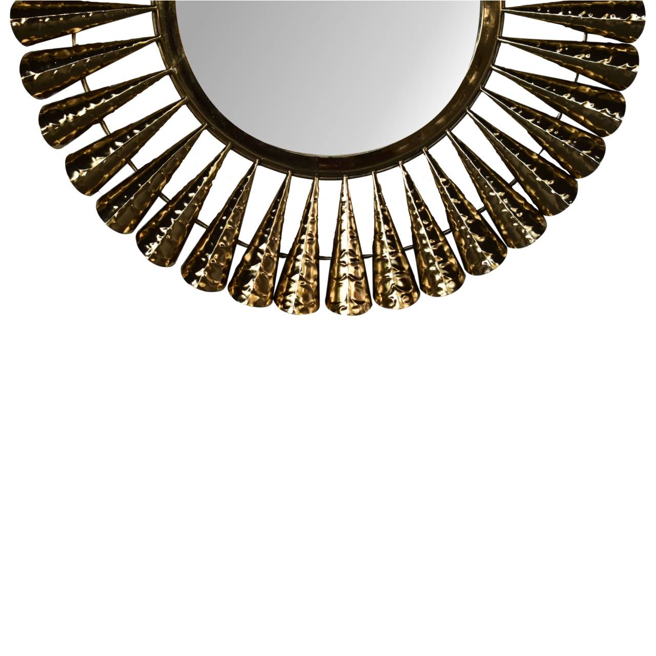 brass coned mirror