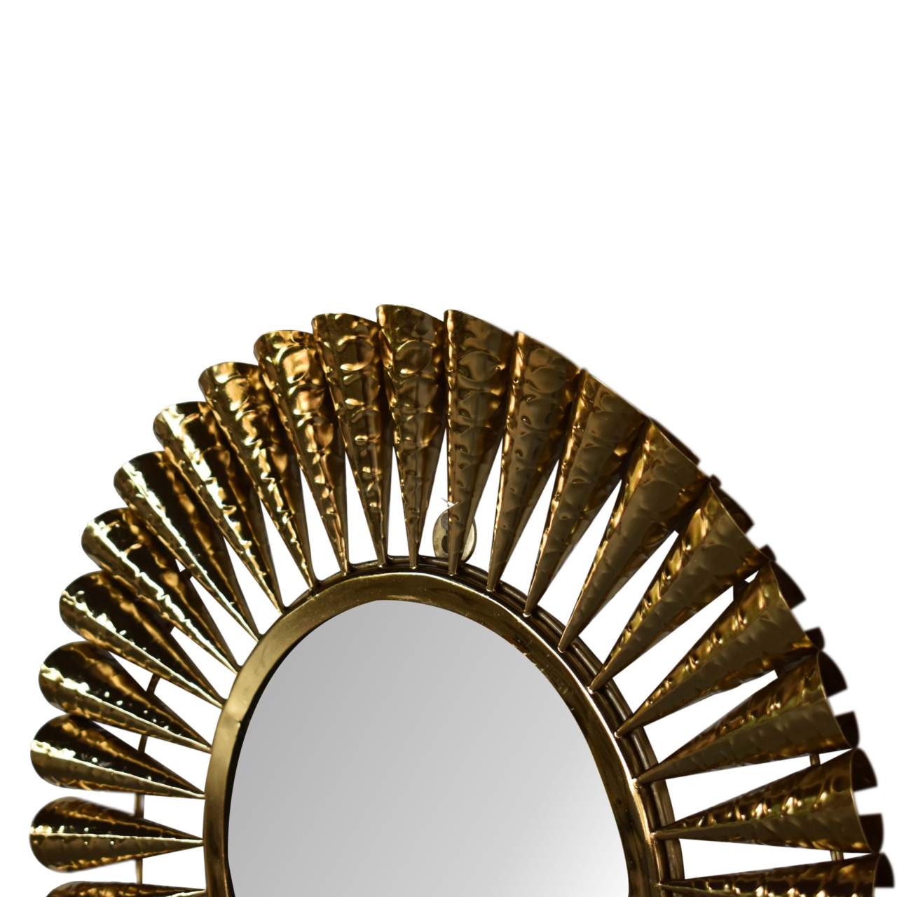 brass coned mirror