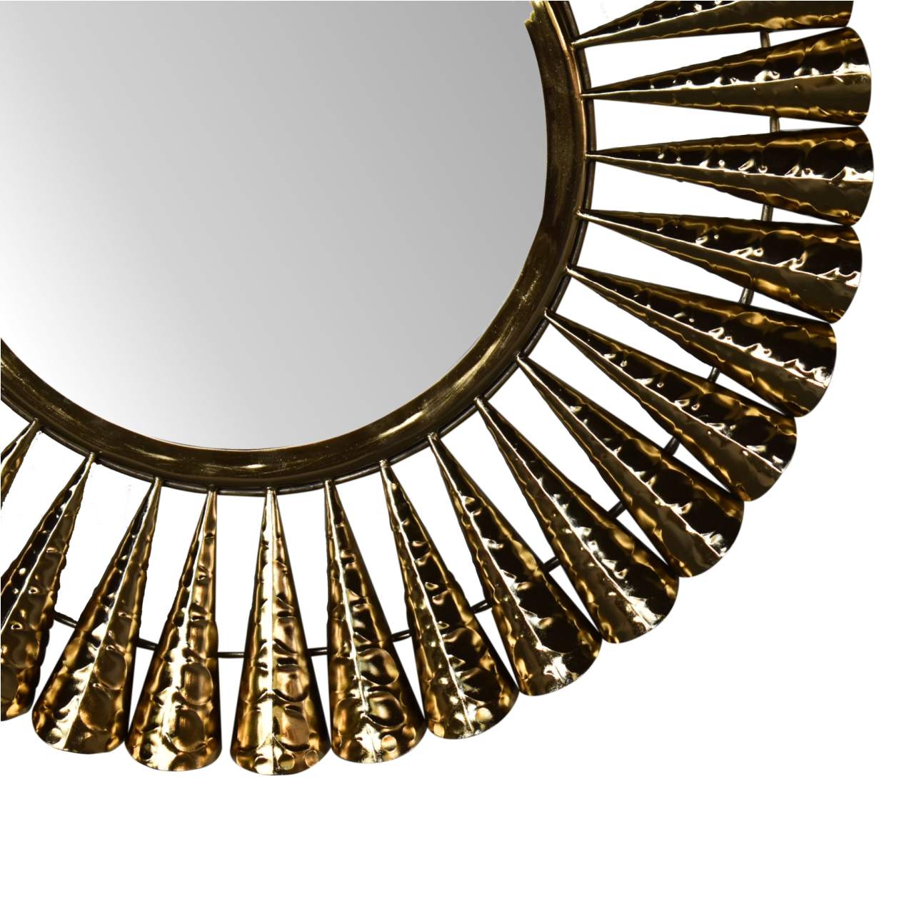 brass coned mirror