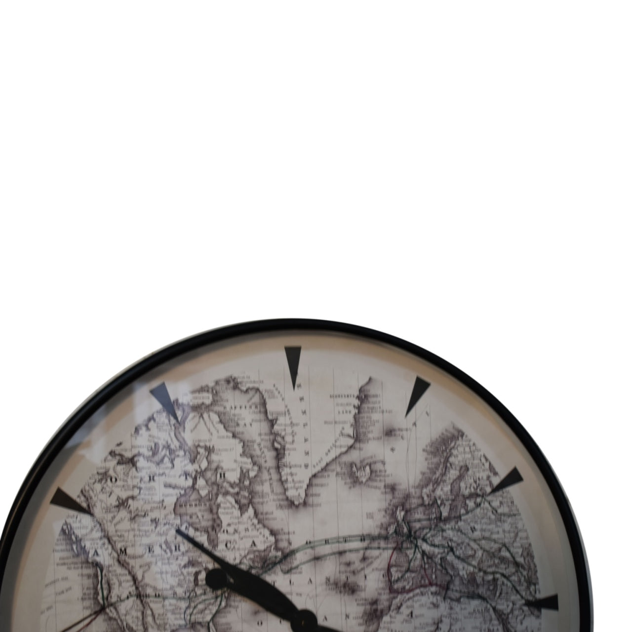 atlas style wall clock