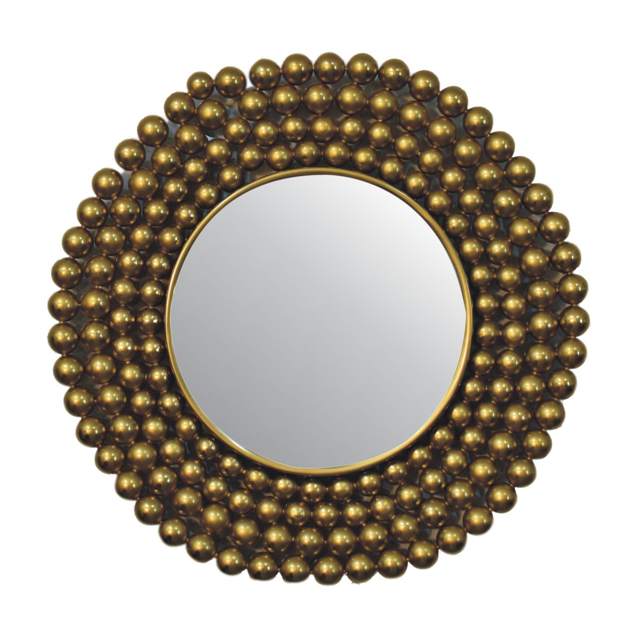 gold bubble mirror frame