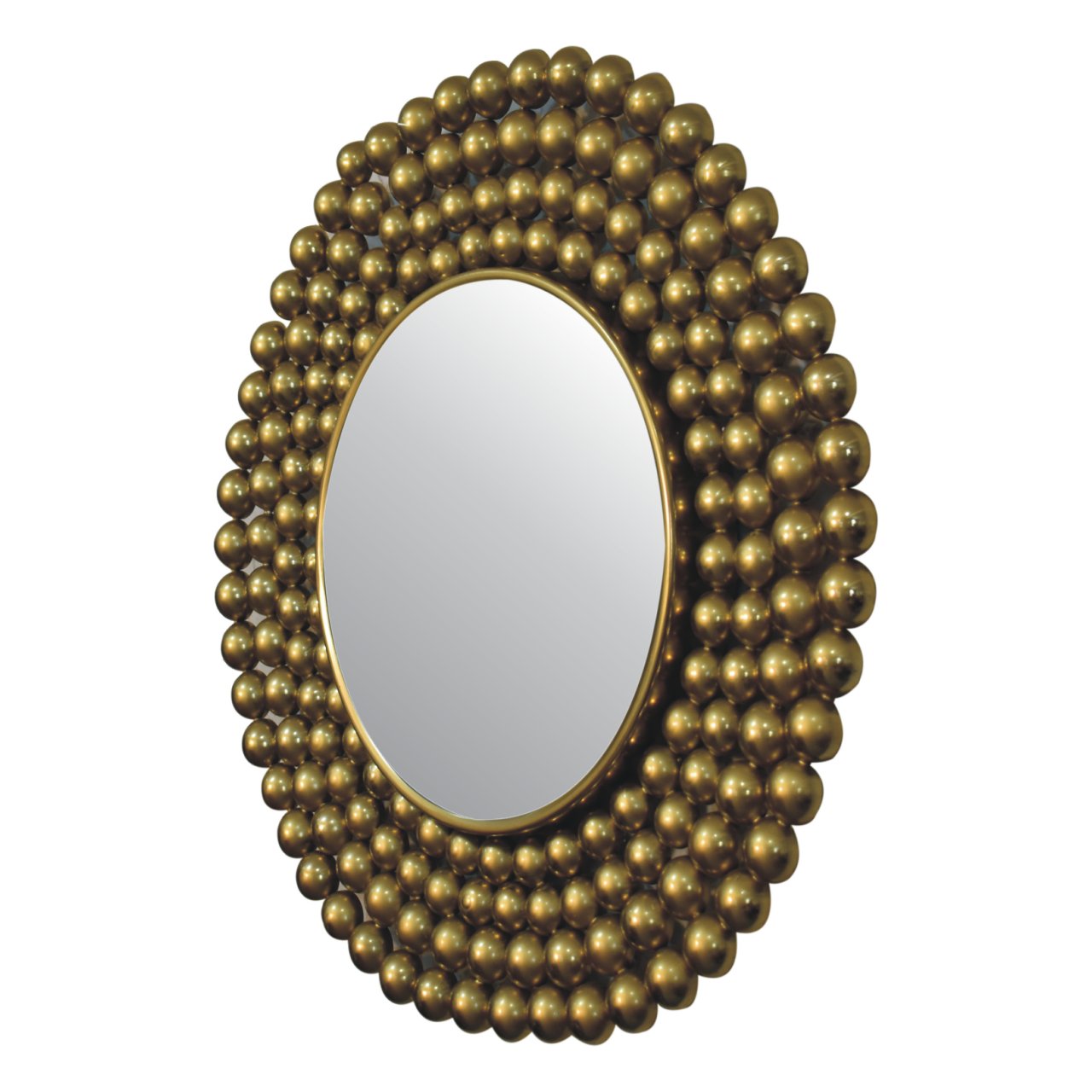 gold bubble mirror frame