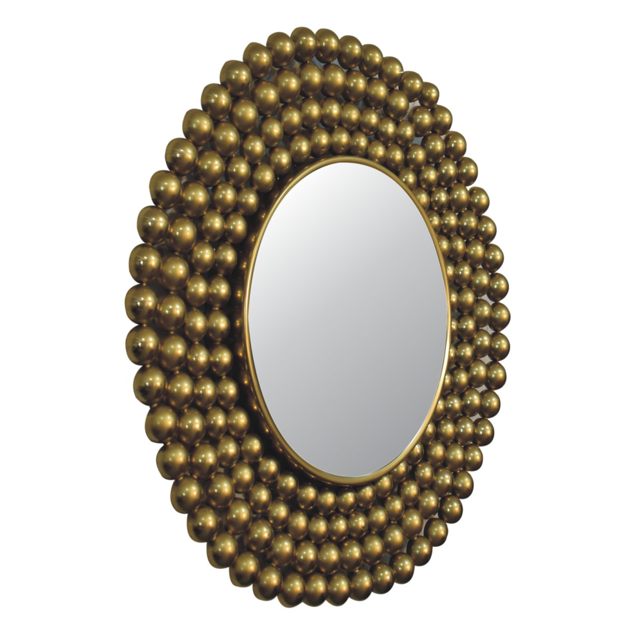 gold bubble mirror frame