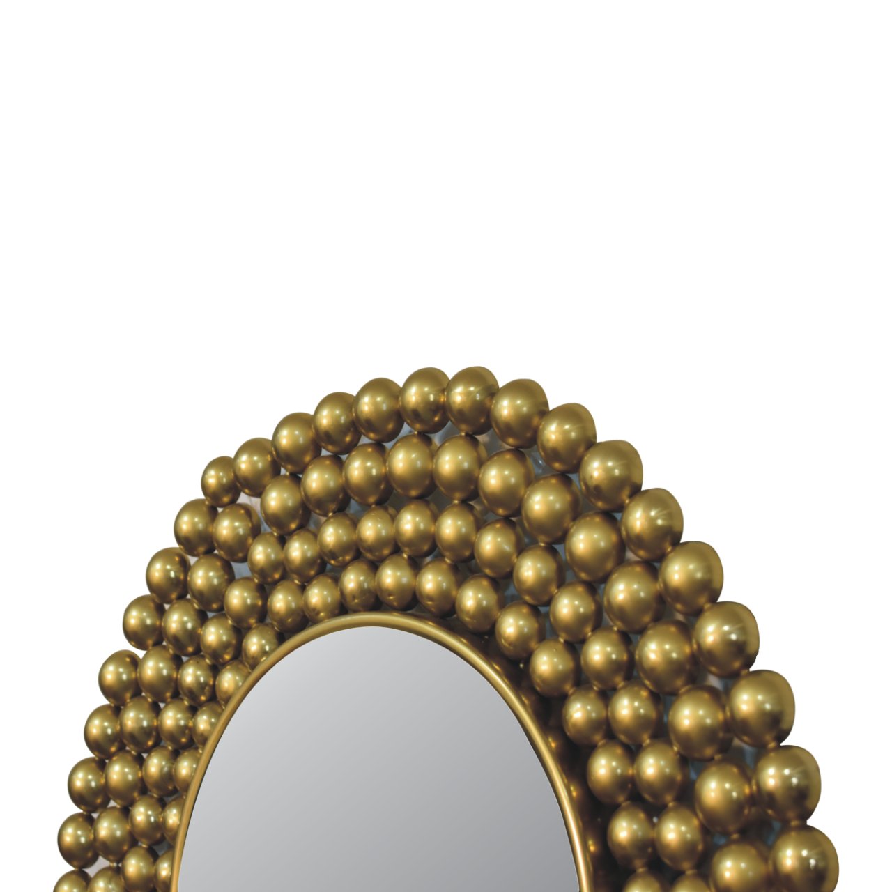 gold bubble mirror frame