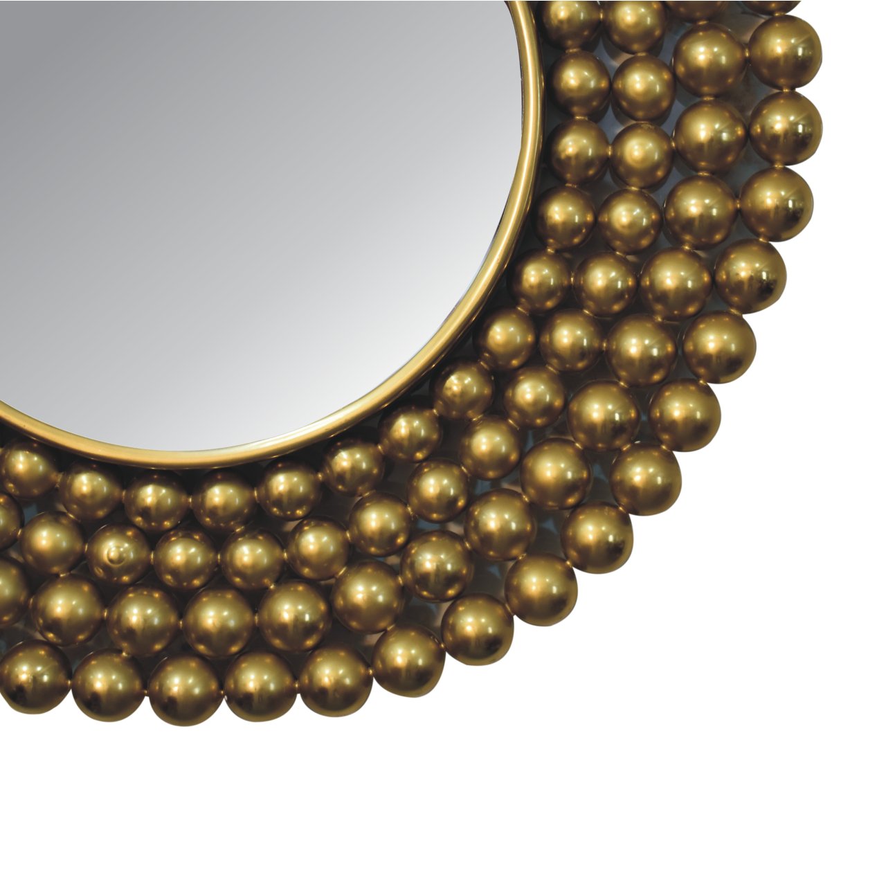 gold bubble mirror frame
