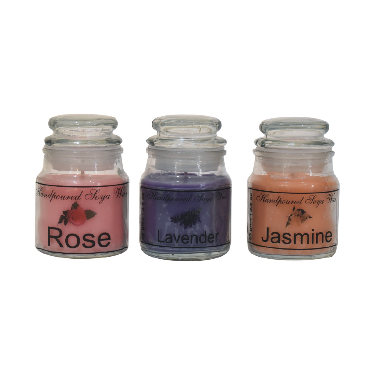 yankee candle set of 3 rose lavender jasmine