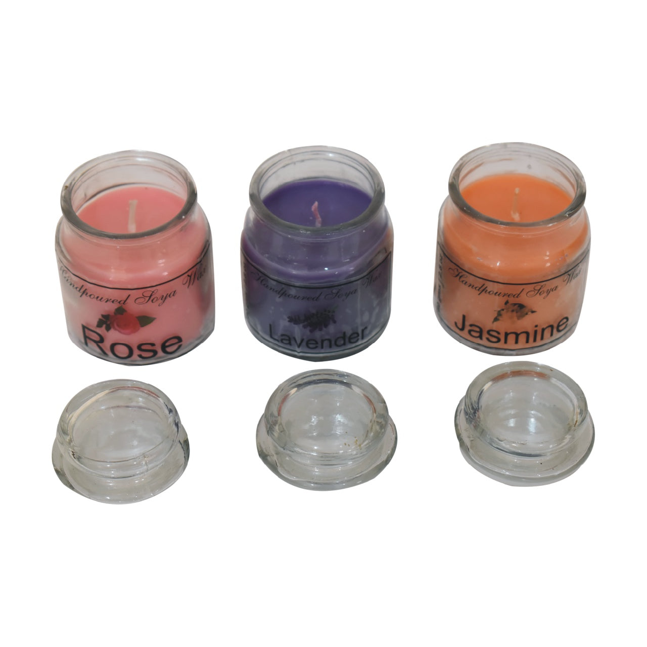 yankee candle set of 3 rose lavender jasmine