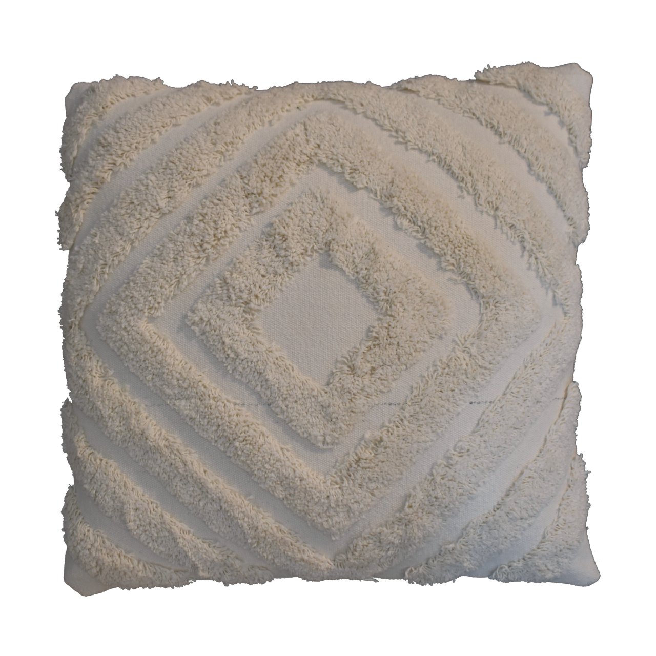 cream diamond cushion set of 2