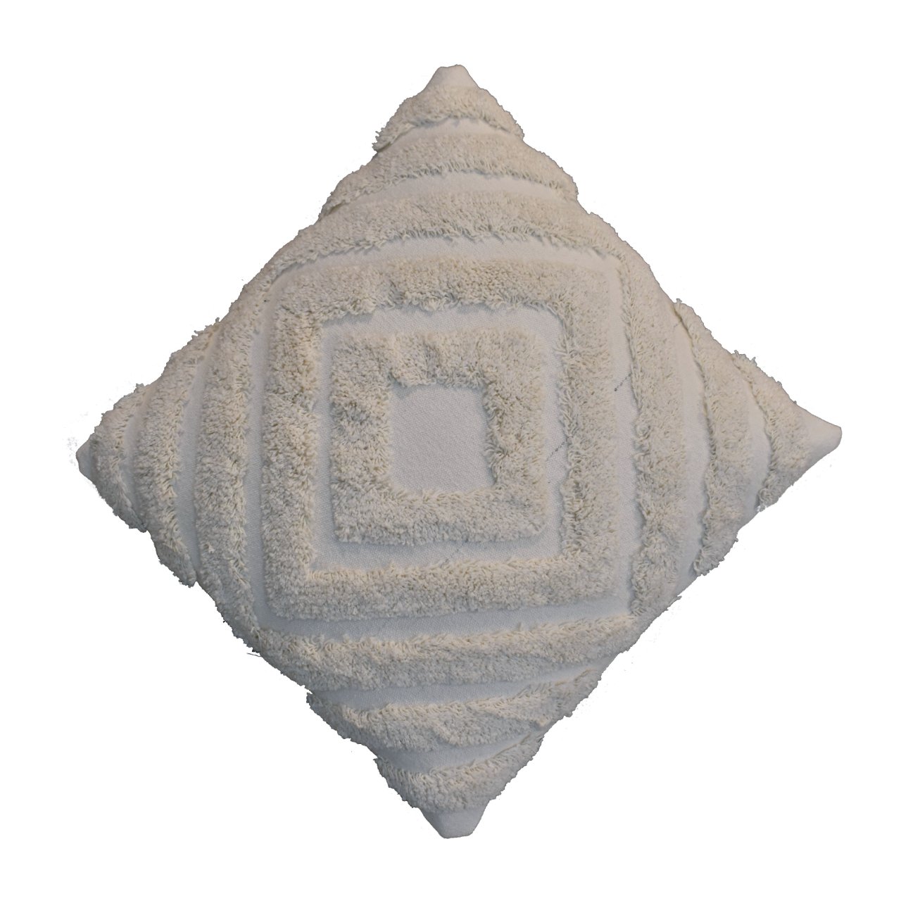 cream diamond cushion set of 2