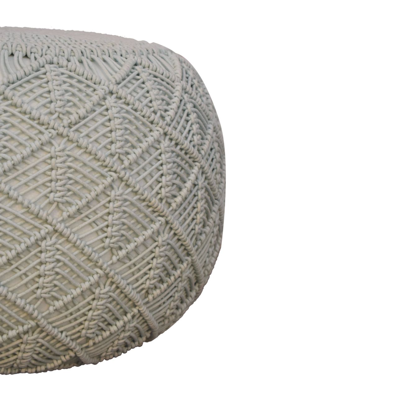 ansley sea green pouffe