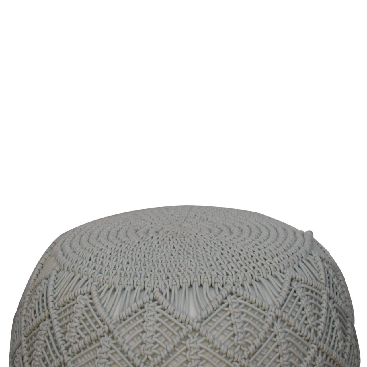 ansley sea green pouffe