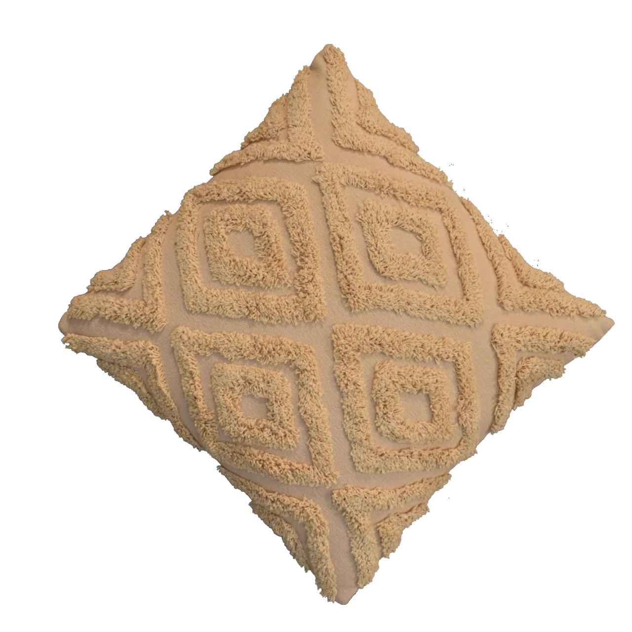 mustard mini diamond tassle cushion set of 2