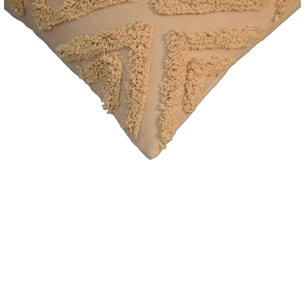 mustard mini diamond tassle cushion set of 2