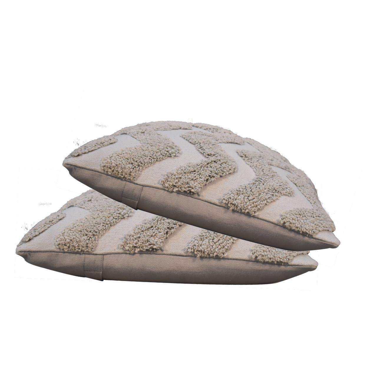 grey zig zag cushion set of 2