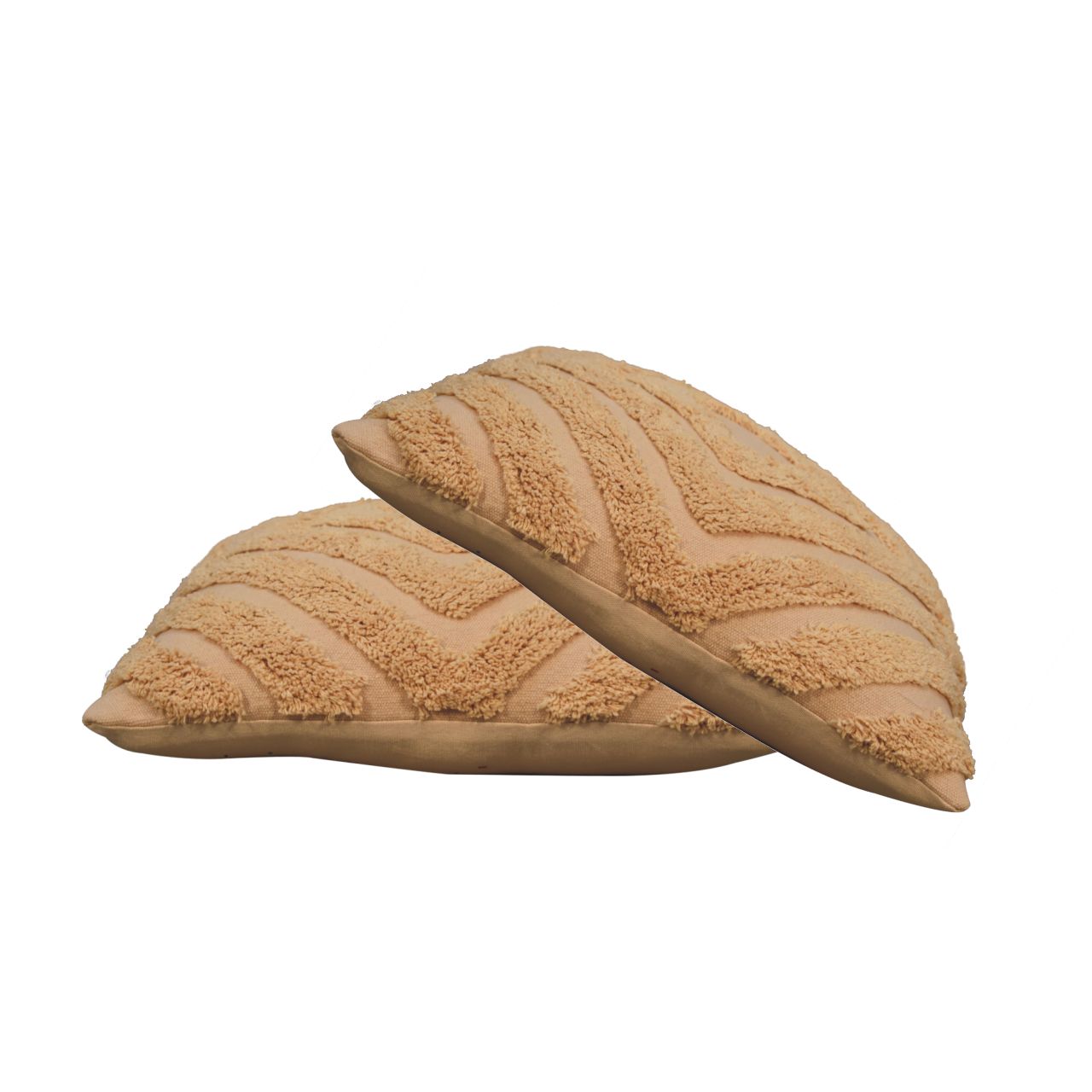 mustard diamond cushion set of 2