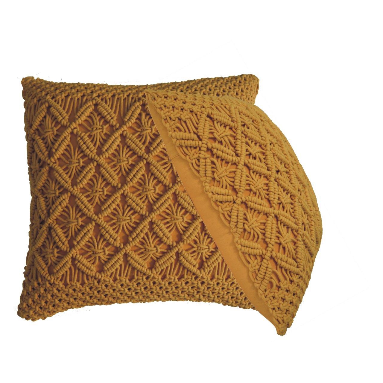 lira cushion set of 2 mustard
