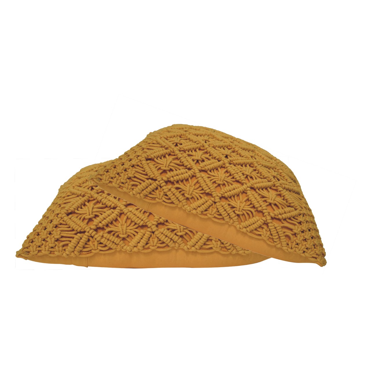 lira cushion set of 2 mustard