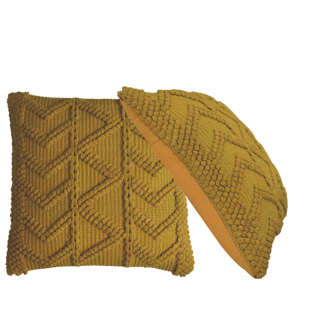 alda cushion set of 2 mustard