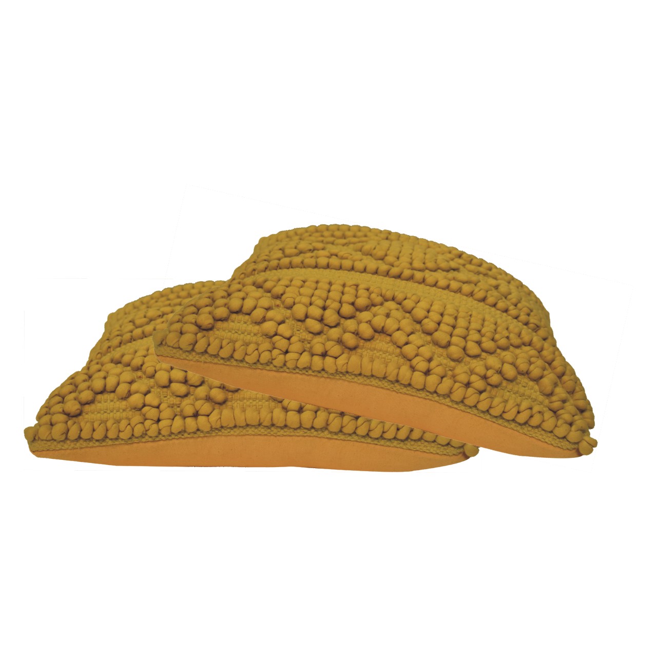nola cushion set of 2 mustard