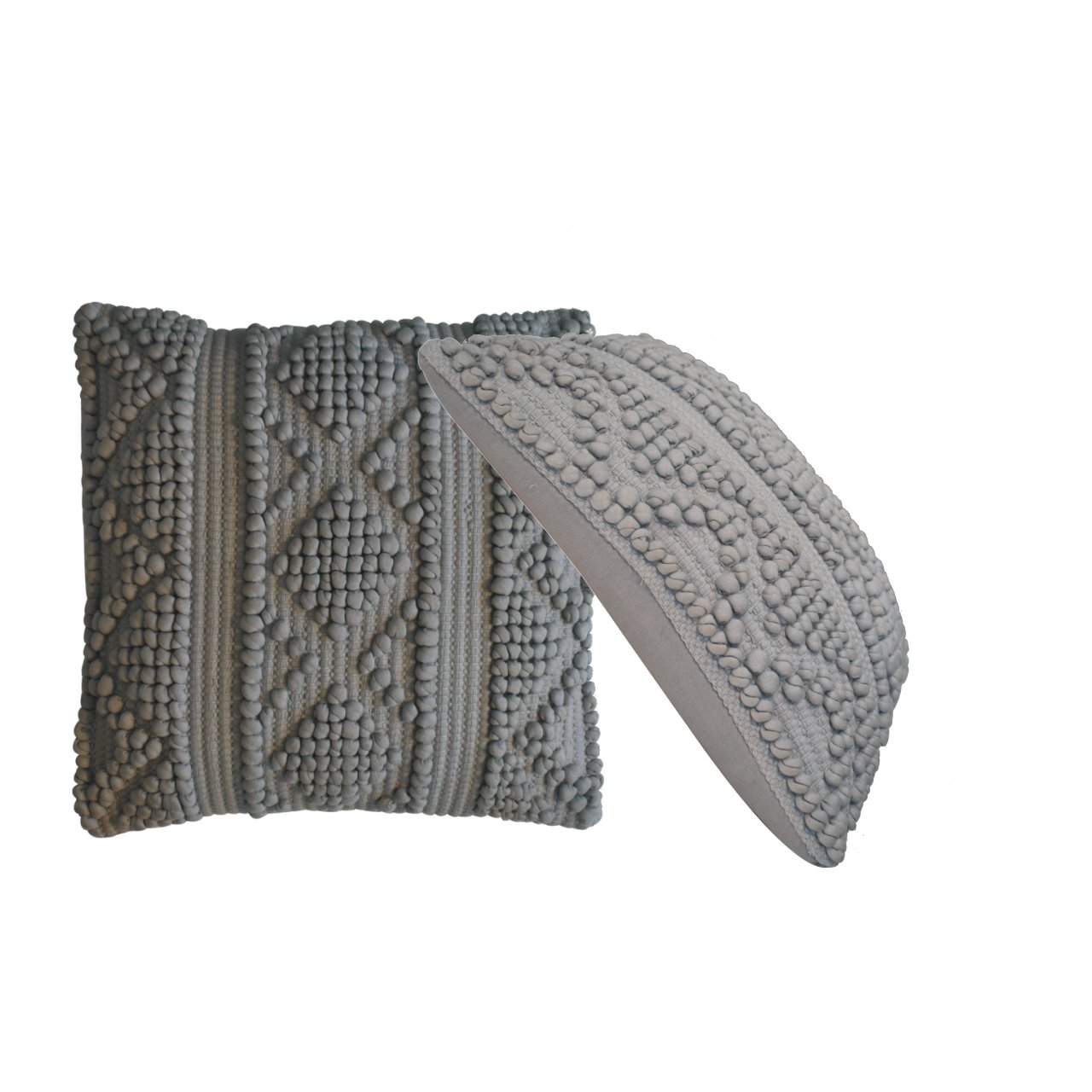 nola cushion set of 2 grey