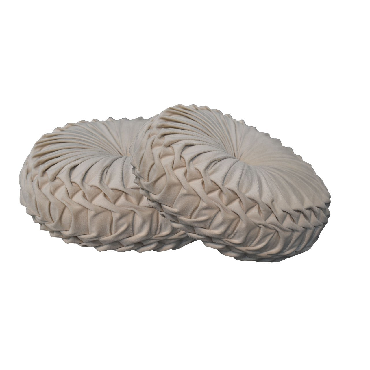 white smocking cushion set of 2