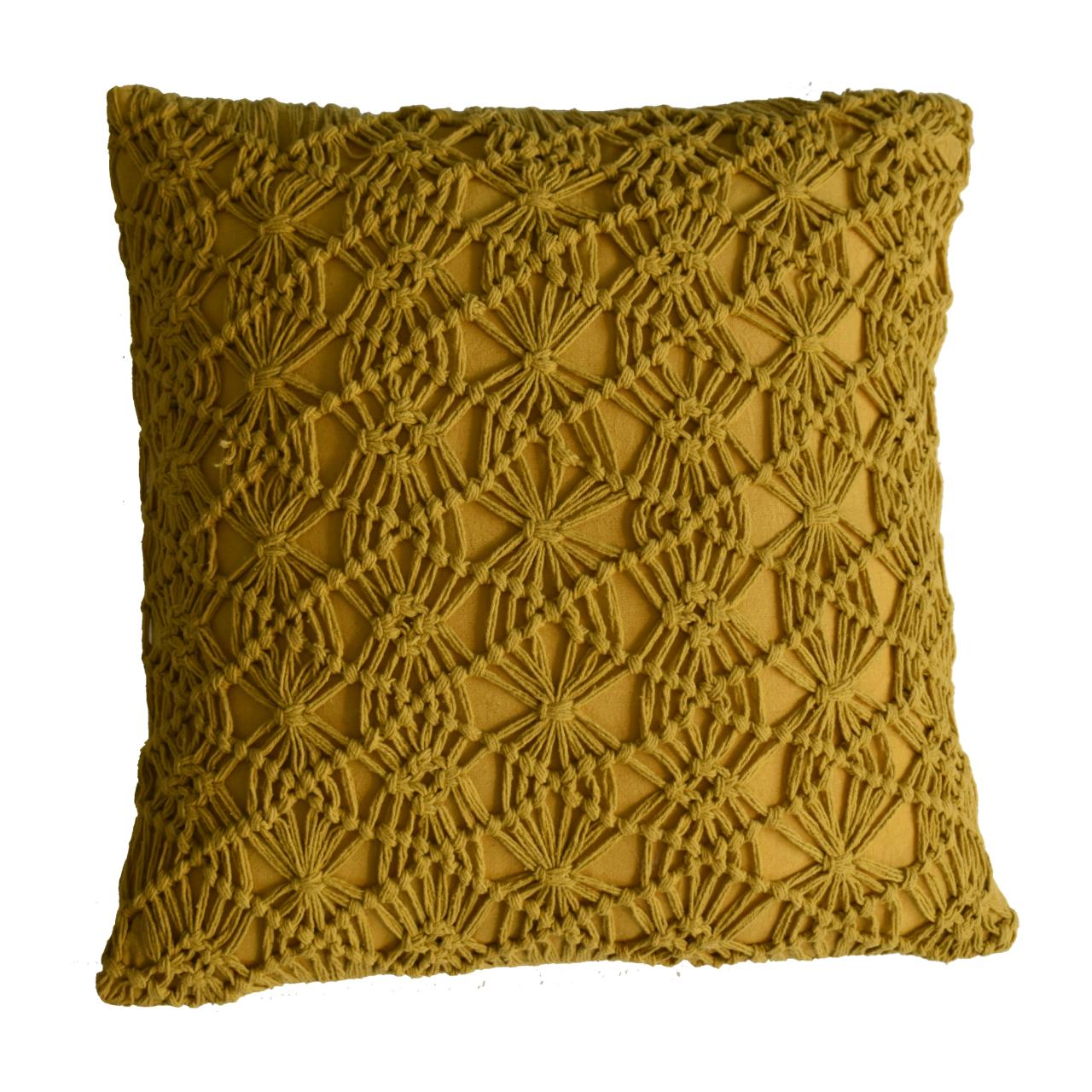 mustard maura cushion set of 2