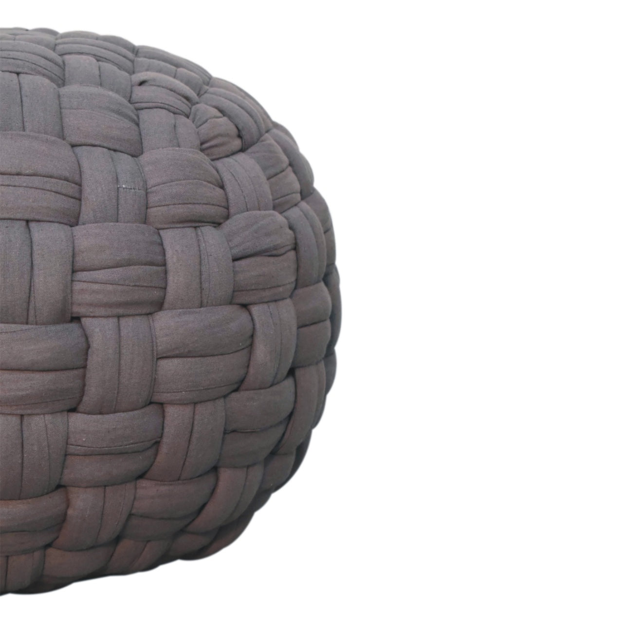 tube pouffe grey