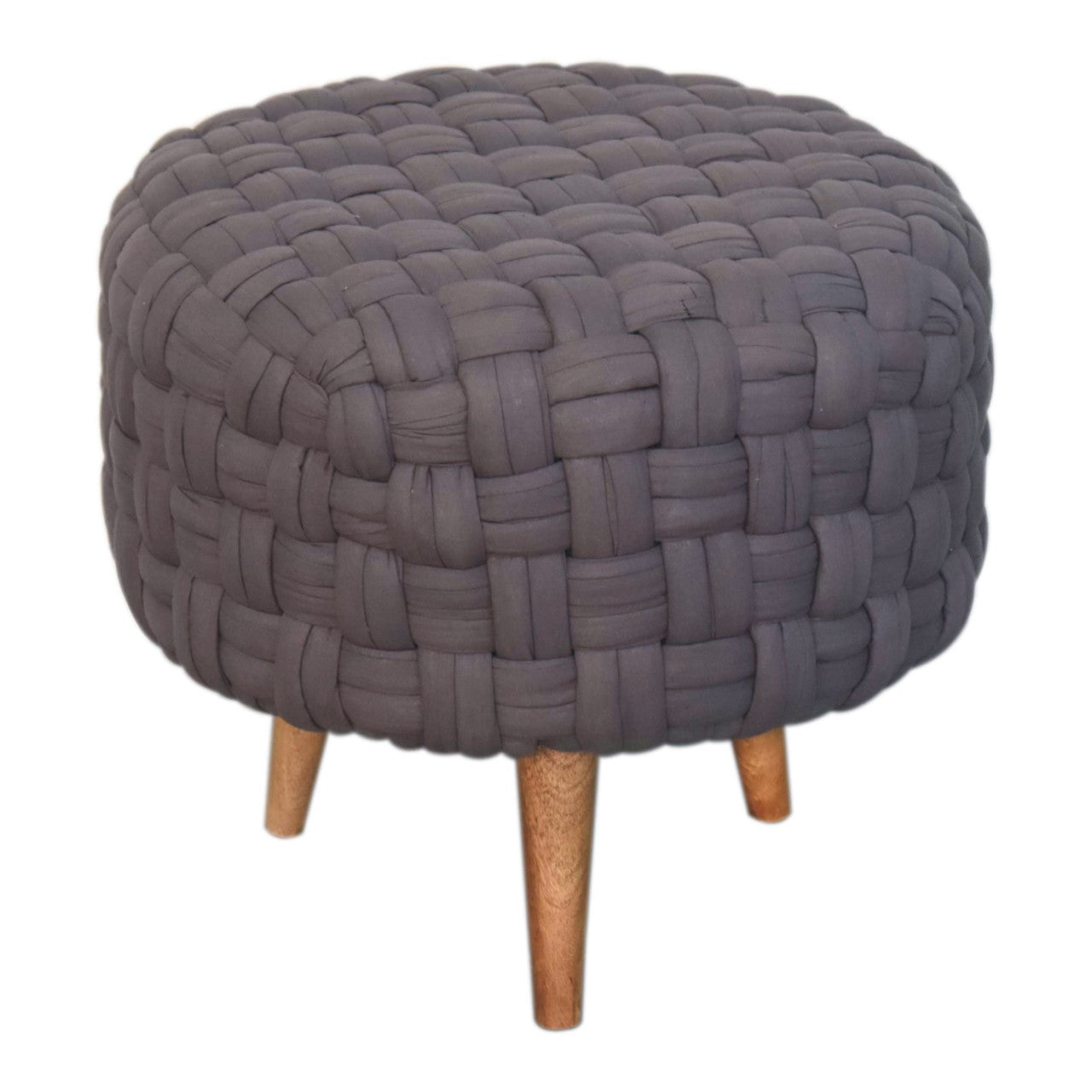 grey tube footstool