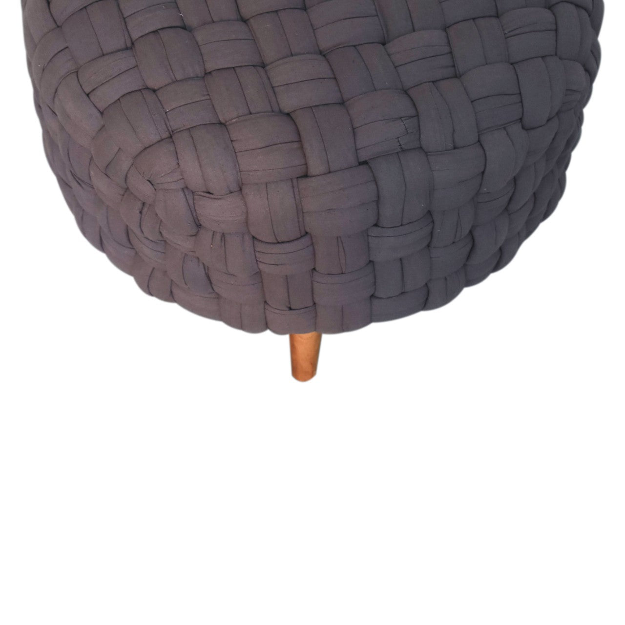 grey tube footstool