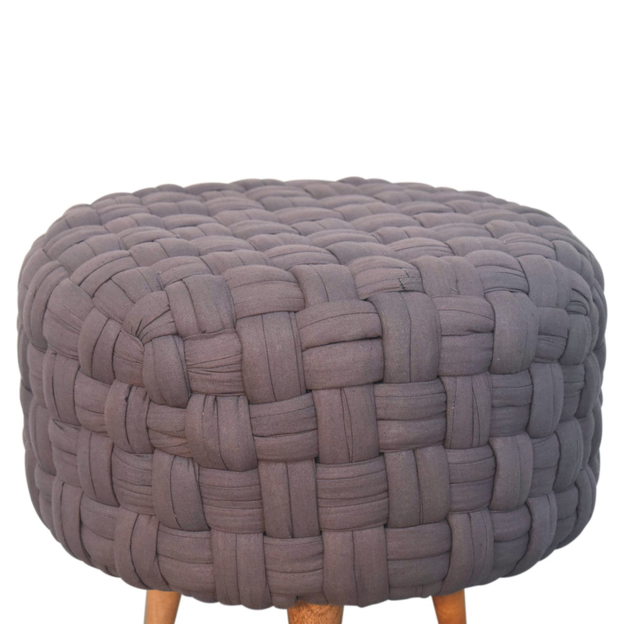 grey tube footstool