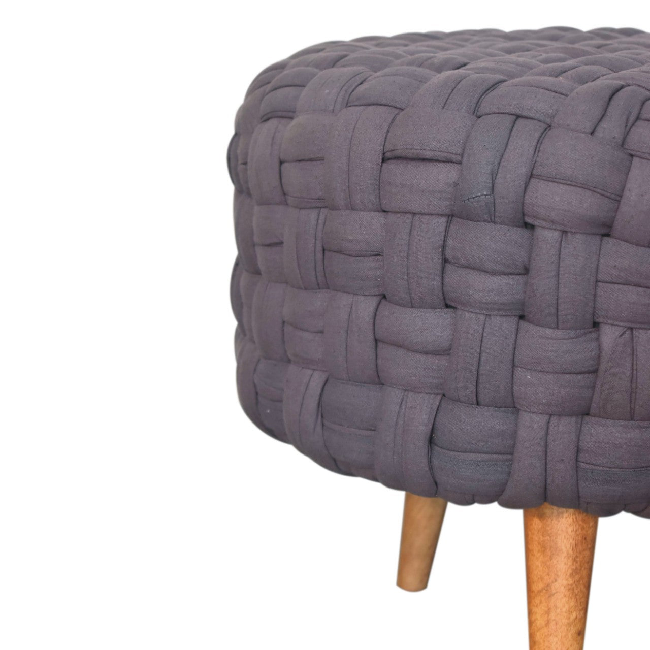 grey tube footstool