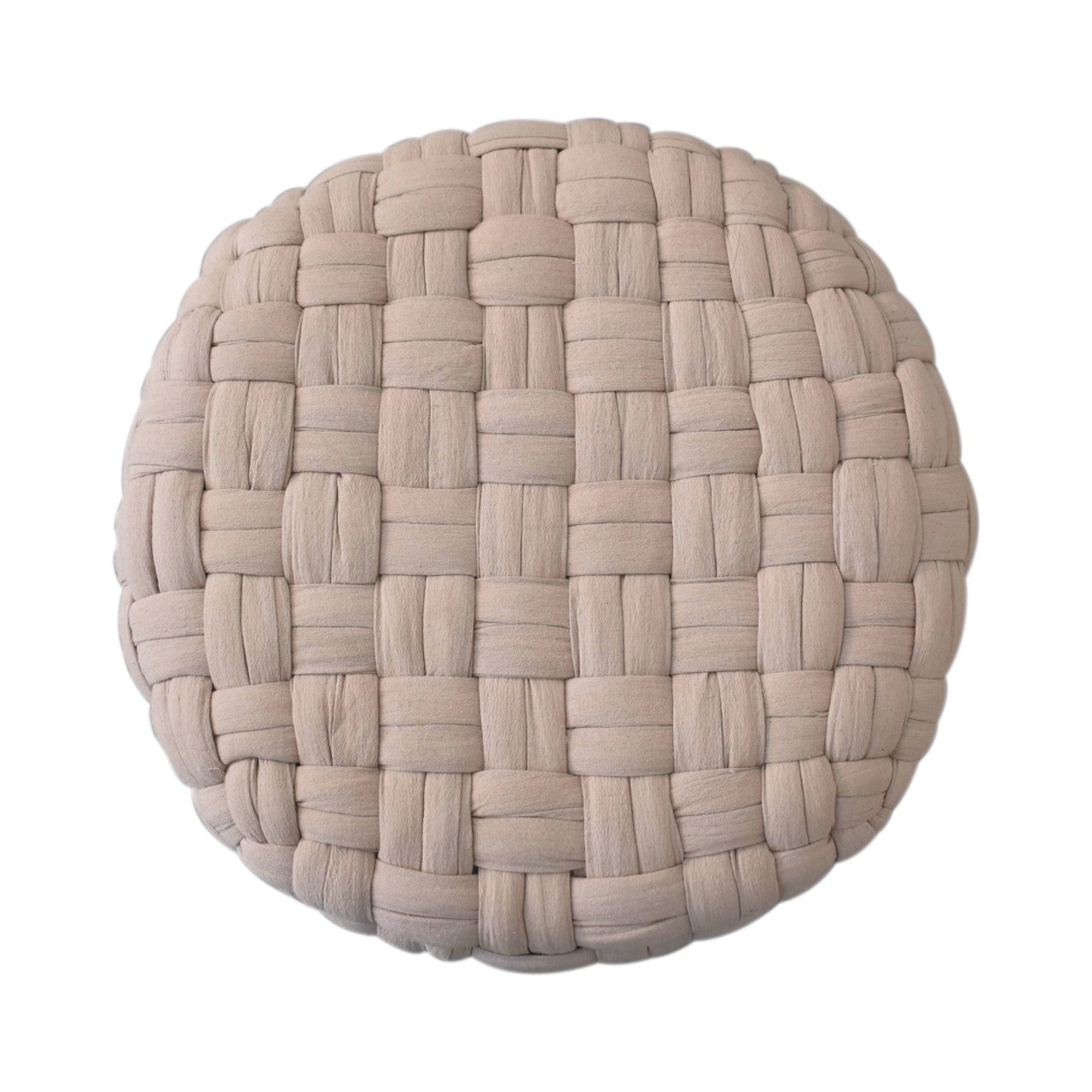 cream tube footstool