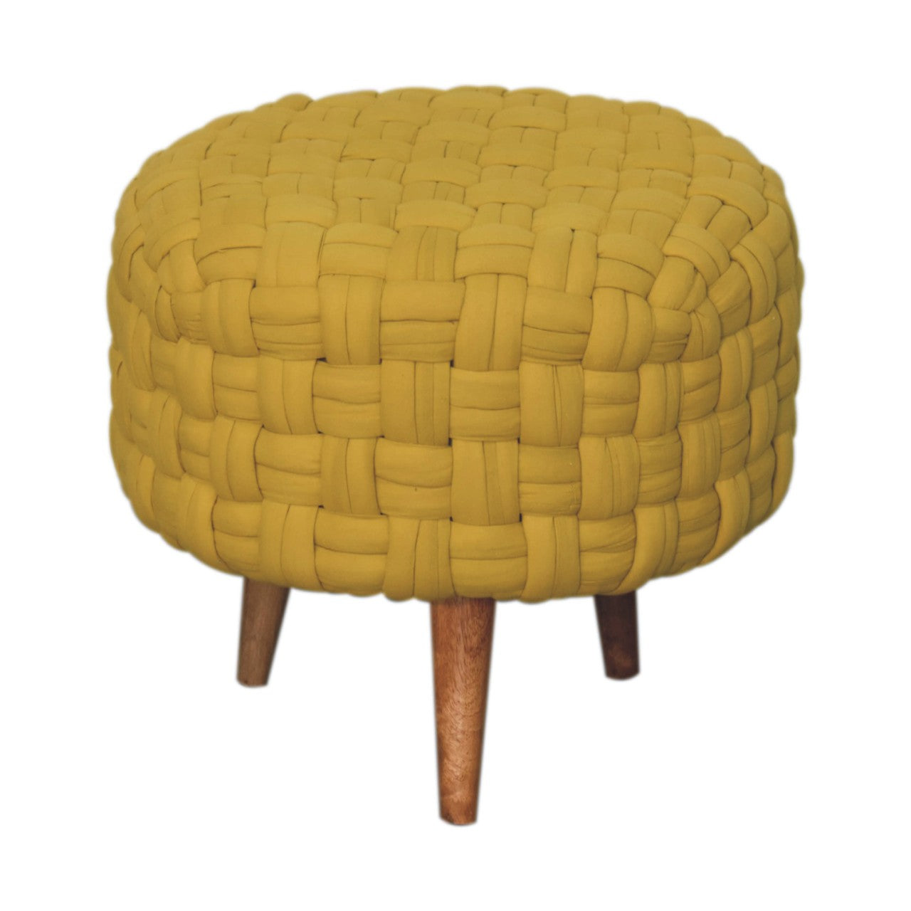 mustard tube footstool