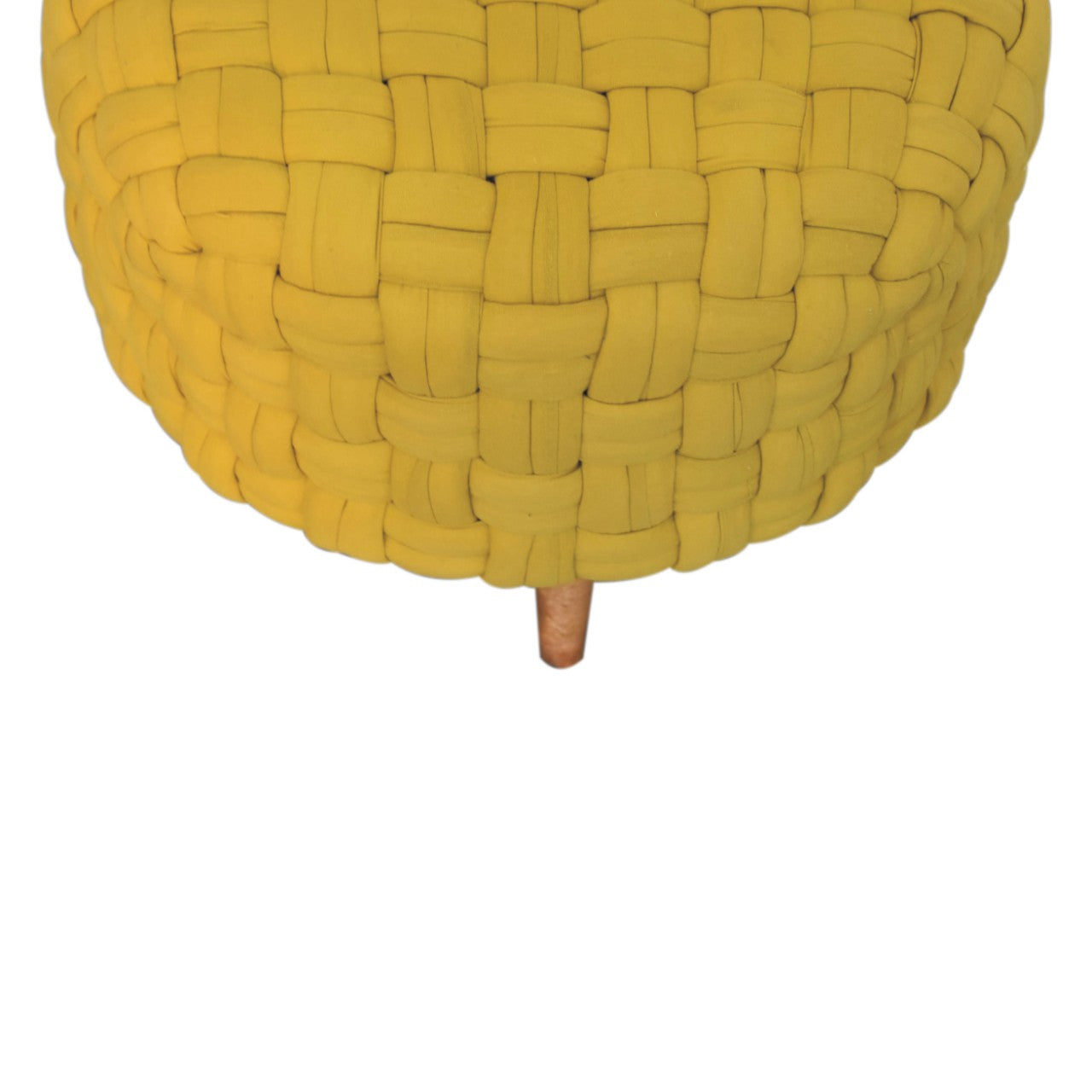 mustard tube footstool