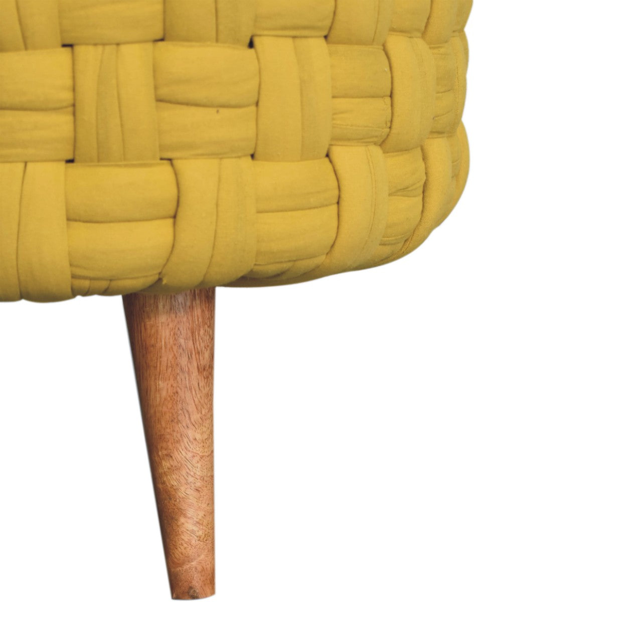 mustard tube footstool