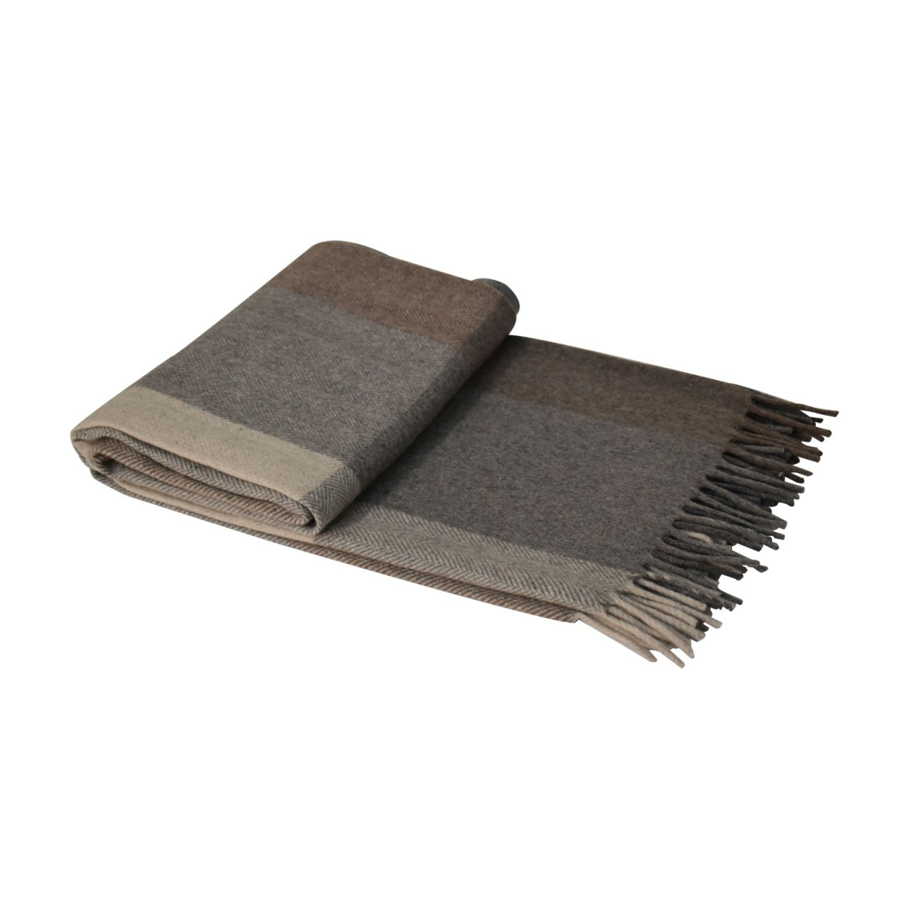 small selin grey woollen throw
