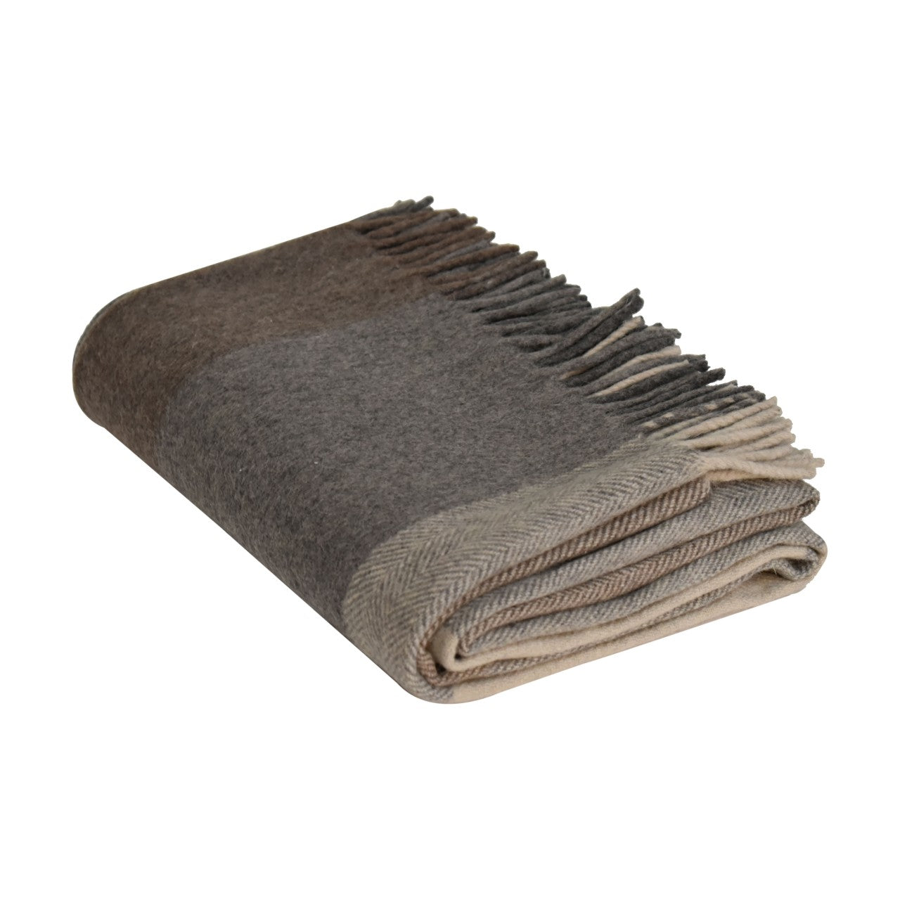 small selin grey woollen throw