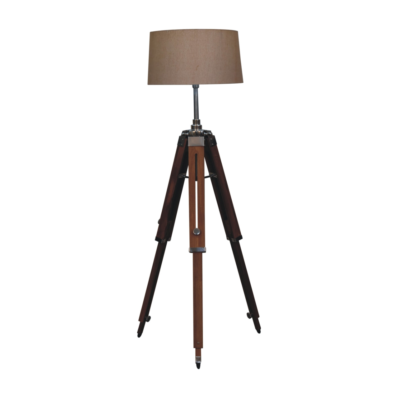 wooden tripod floor lamp