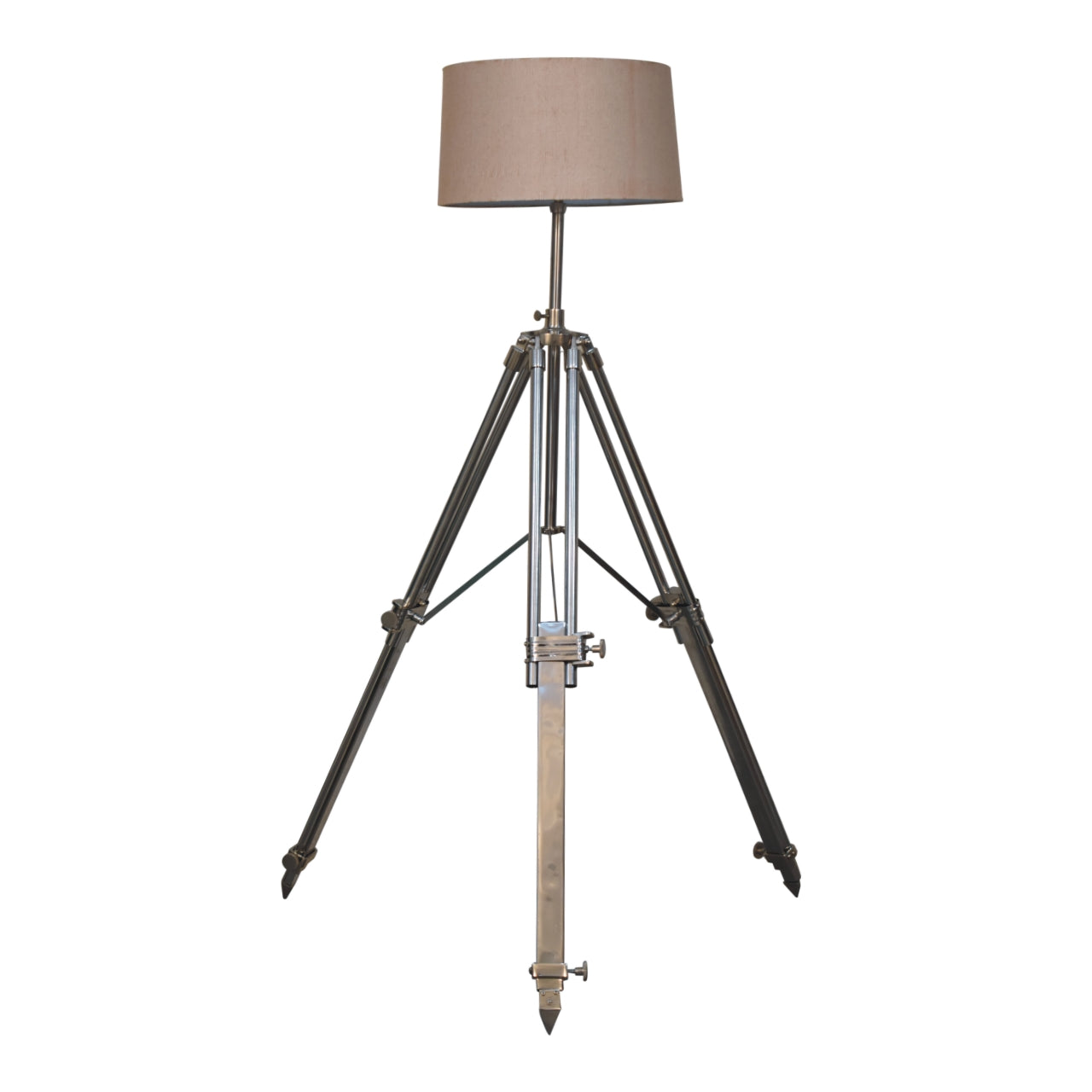chrome tripod lamp