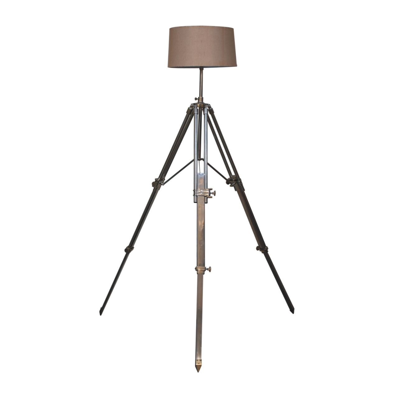 chrome tripod lamp