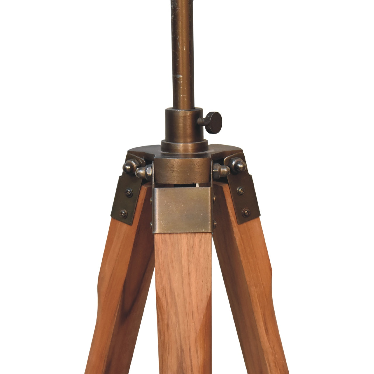 fixed brass tripod floor lamp