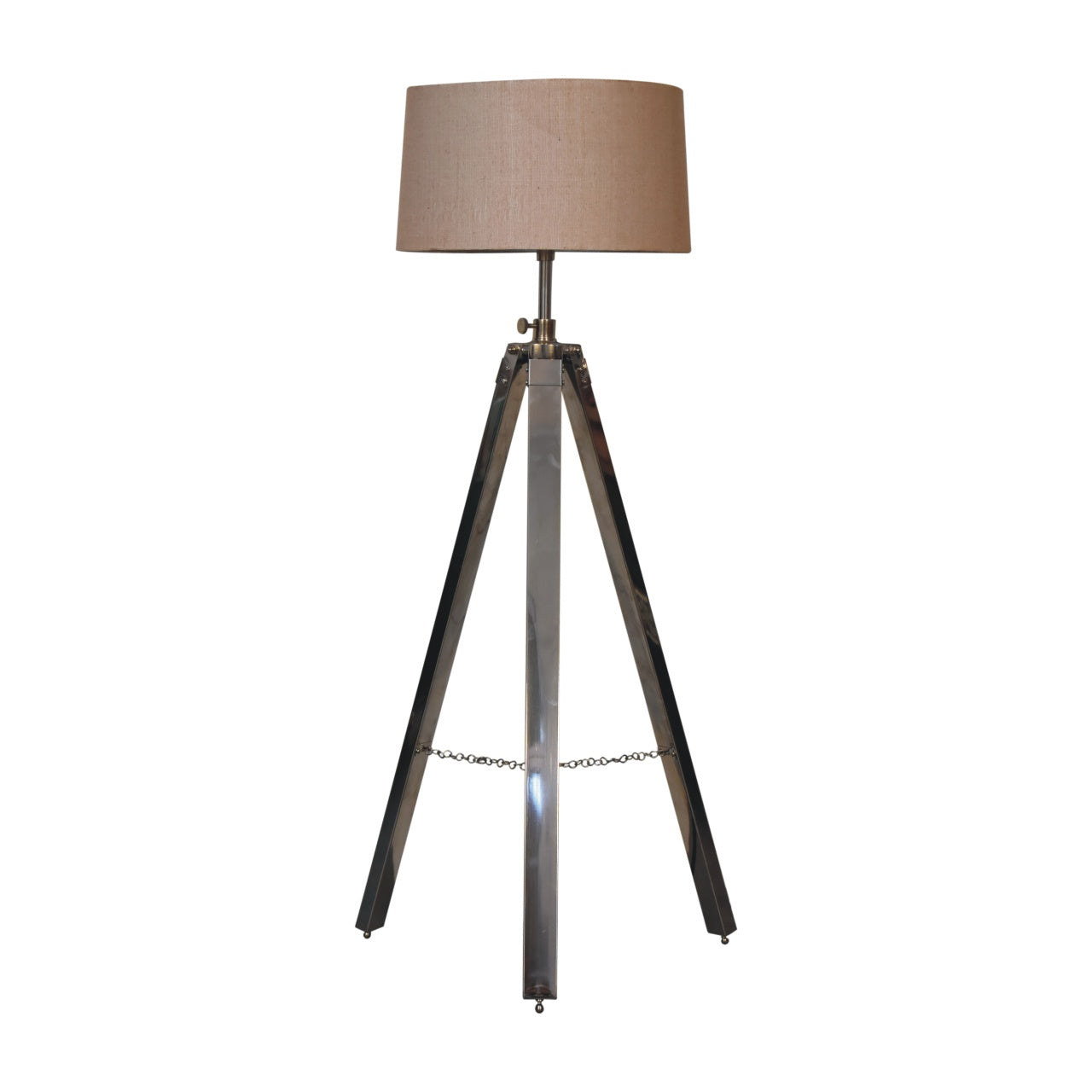 chrome tripod floor lamp