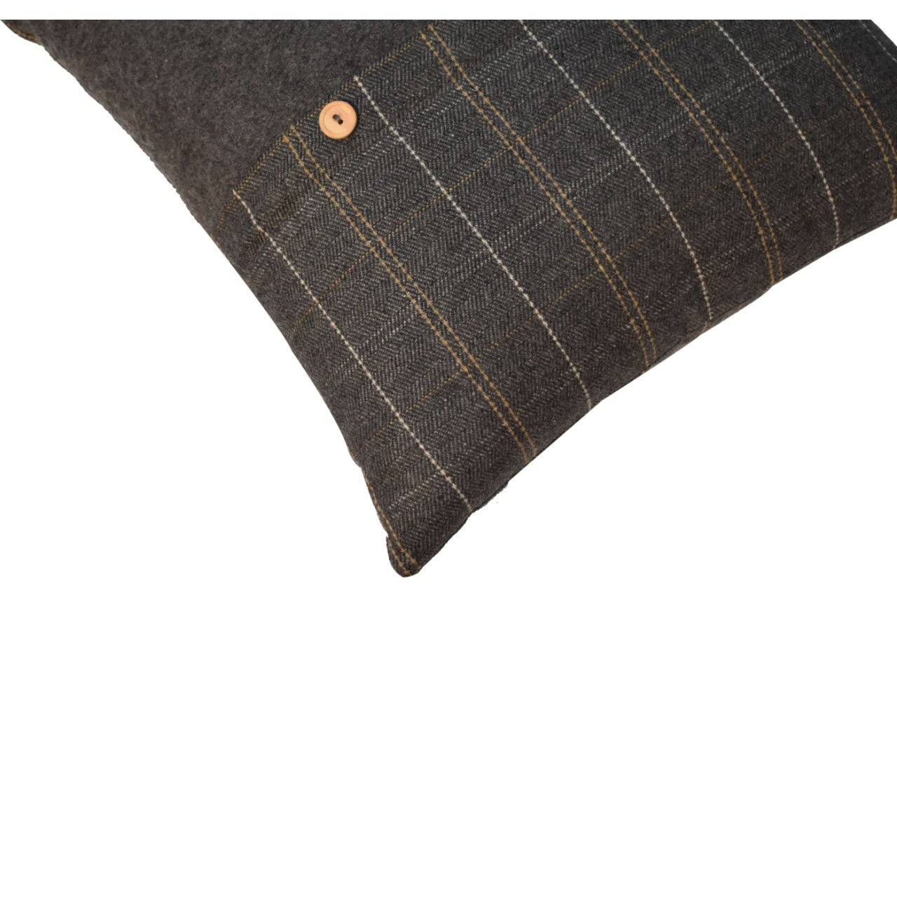 quinn cushion set of 2 pewter tweed