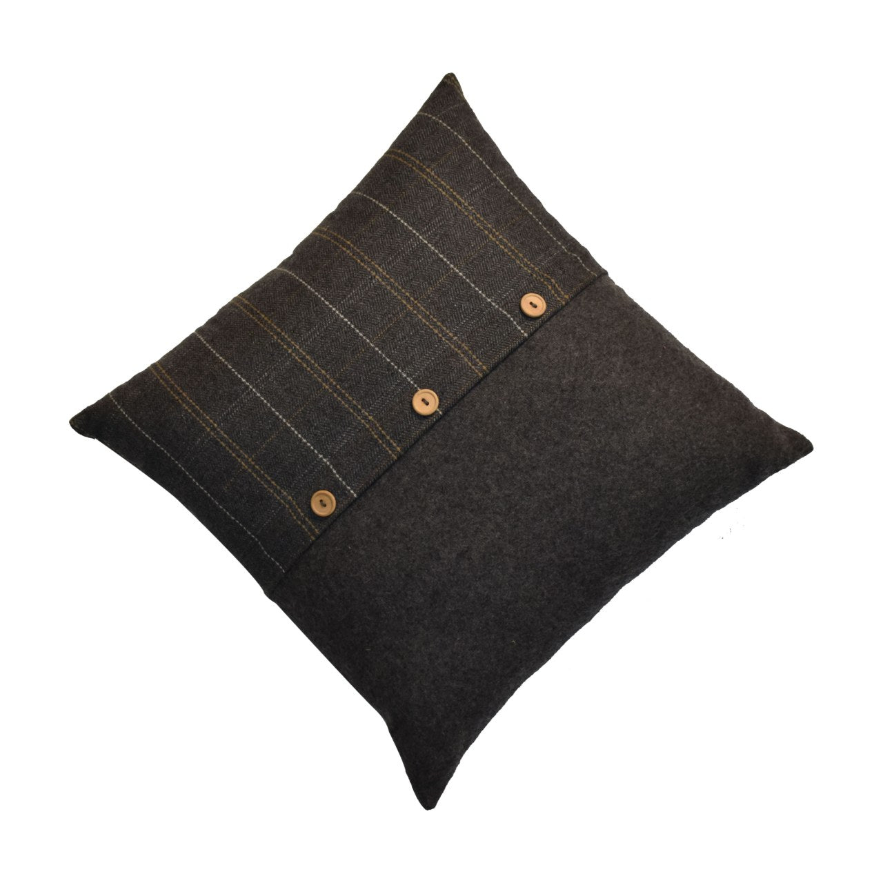 quinn cushion set of 2 pewter tweed