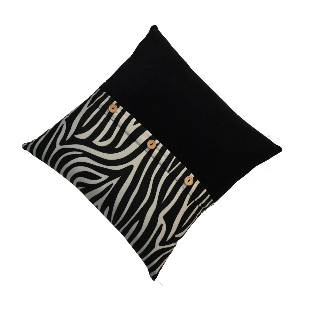 quinn cushion set of 2 white tiger black velvet
